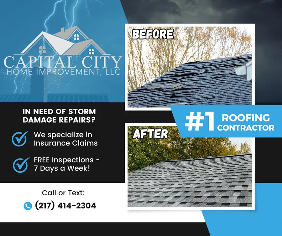 Capital City Home Improvement - storm damage repair - call us today - Springfield, IL