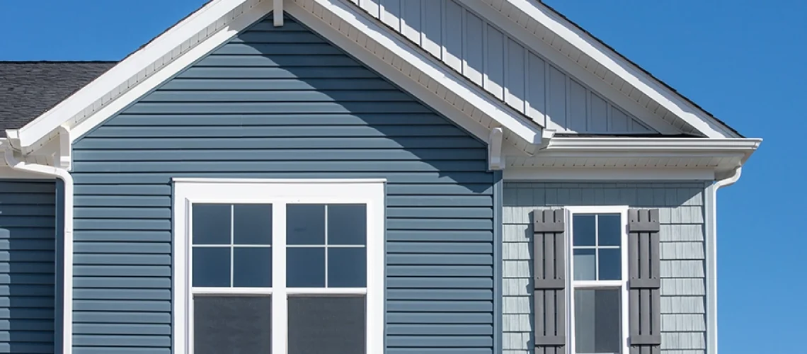 Up close picture of a home showcasing one of the unique siding designs in Springfield IL.